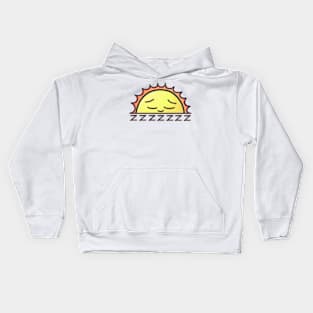 cute sun chilling out Kids Hoodie